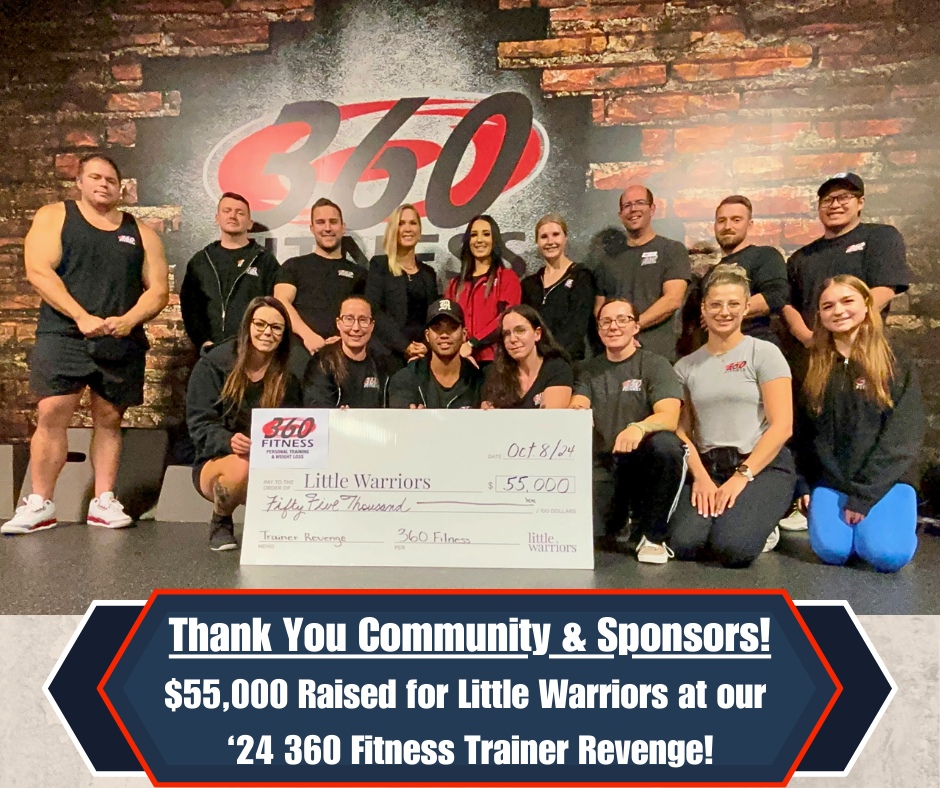 $55,000 Raised for Little Warriors by 360 Fitness Sherwood Park!